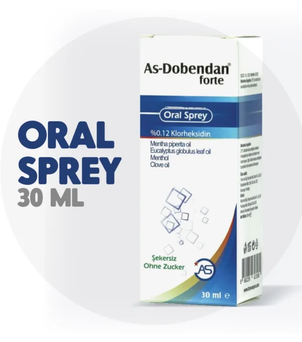 as-dobendan-forte-sprey As-Dobendan Forte Sprey 30 ml klorheksidin içeren oral ağız ve boğaz bakım spreyi