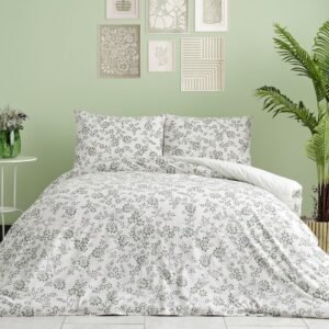 Doqu Home Easy Cotton Nevresim Takımı Belinda Çift King Size - Yeşil