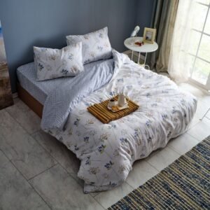 Doqu Home Easy Cotton Nevresim Takımı Flourish Çift Kişilik - Krem