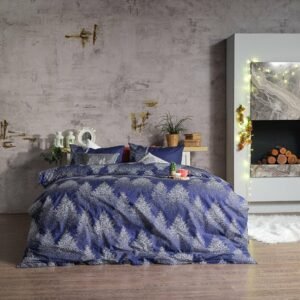 Doqu Home Ranforce Charm Nevresim Takımı Çift Kişilik - Lacivert