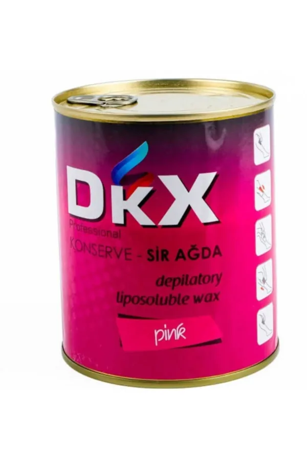 DKX Konserve Ağda Pudralı Pembe 800 Ml 1 Adet