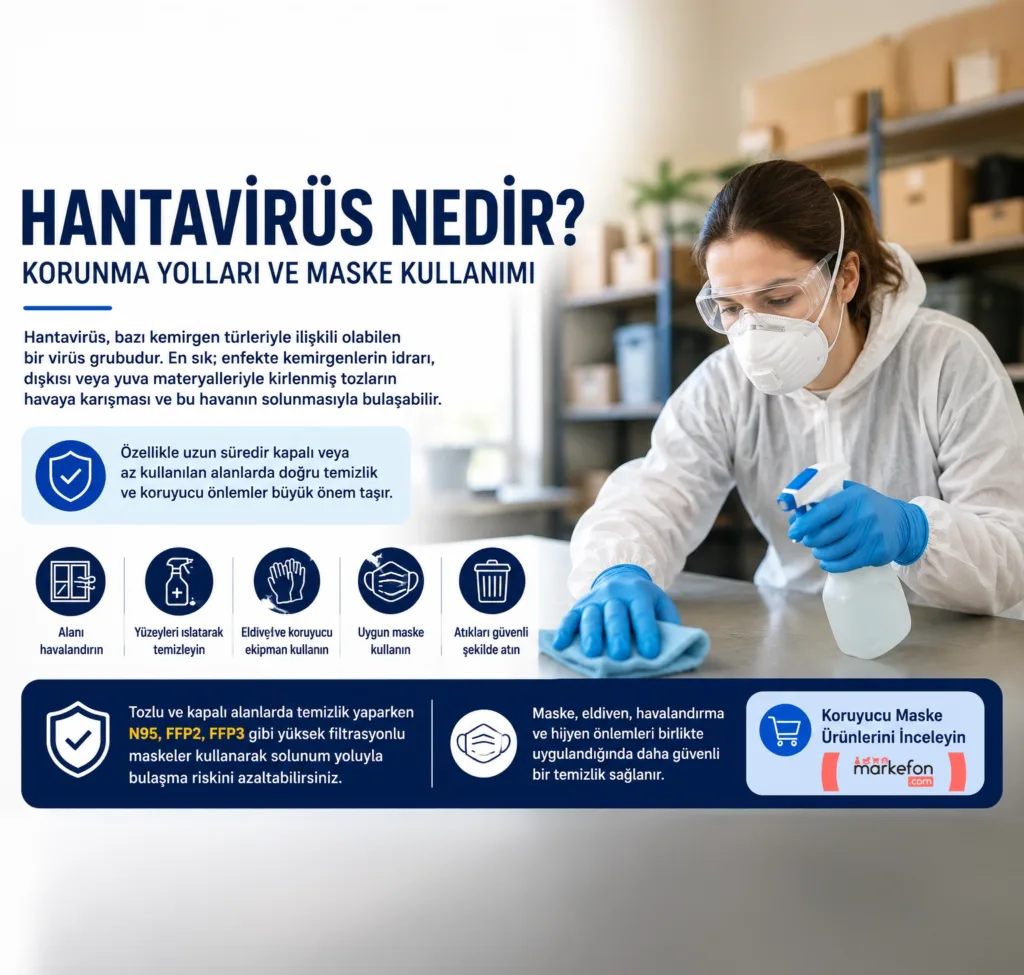 hantavirüs korunma yolları ve maske kullanımı