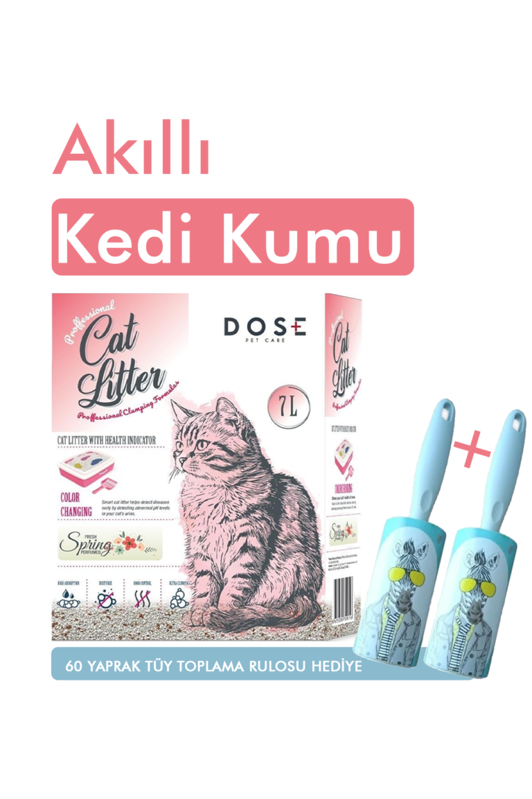 akıllı kedi kumu tüy toplama rulosu hediye
